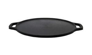 EMBASSY Cast Iron Flat Dosa/Roti Tawa/Griddle, Pre-Seasoned Cookware, (Black, 12 Inches/30 cm, Machine Polished) - Image 2