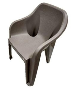 Cello Plastic Arm Rest Dynamo Without Cushion Mid Back Chair (Brown) - 2 Pieces - Image 4