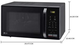 LG 21 L Convection Microwave Oven (MC2146BV, Black) - Image 2