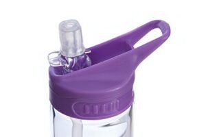 Signoraware Borosilicate Glass Water Bottle, 550 ml, 1 Pc, Purple - Image 2