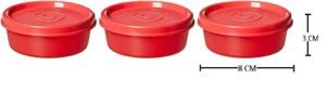 Signoraware Mini Mate Container Set, Set of 3, 70ml, Water Melon Red - Image 4