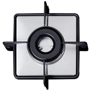 Elica Hob 4 Burner Italian Auto Ignition Glass Top - 2 Big Lotus and 2 Medium Lotus Burner Gas Stove (Flexi HCT 470 DX Lotus BK) - Black - Image 5