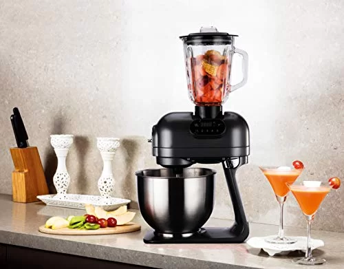 Hafele Klara - The Kitchen Machine Multifunctional Blender with 5.5L Mixing Bowl, 3 Mixing Attachments, 1.2 Litre Blender, Vegetable Slicer (3 Attachments), Optional Meat Mincer Attachment - 1000 Watt - Image 3