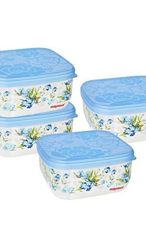 Nayasa Athena Containers 750 ML - Set of 4 Blue Color