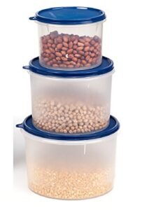 Signoraware Storage Container Set, 3-Pieces, Blue - Image 2