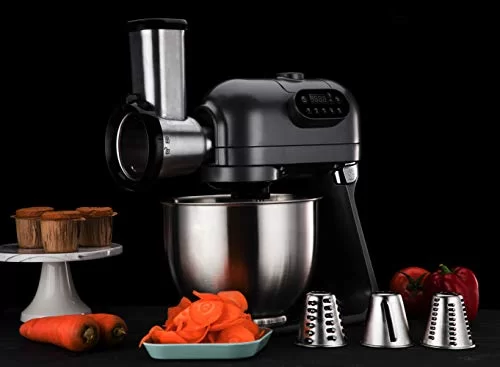 Hafele Klara - The Kitchen Machine Multifunctional Blender with 5.5L Mixing Bowl, 3 Mixing Attachments, 1.2 Litre Blender, Vegetable Slicer (3 Attachments), Optional Meat Mincer Attachment - 1000 Watt - Image 6