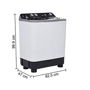 Haier 8.5 Kg Semi-Automatic Top Loading Washing Machine (HTW85-186S, Grey) - Image 2