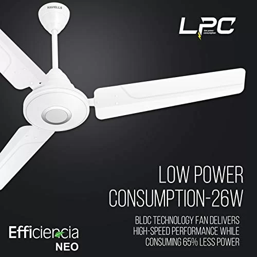 Havells Efficiencia Neo 1200mm BLDC Motor with remote Ceiling Fan (Elegant White) - Image 5