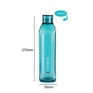 Cello Venice Plastic Water Bottle, 1 Litre, Set of 2, Green - Image 3