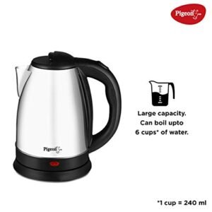 Pigeon by Stovekraft Amaze Plus Electric Kettle with Stainless Steel Body, 1.5 litres boiler for Water, instant noodles, soup etc. - Image 2