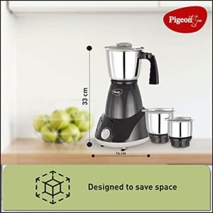 Pigeon Amaze Plus Mixer Grinder Combo, Amaze Plus 550 W Mixer Grinder (3 Jars) and Handy Chopper Mini, (Mixer Combo) - Image 2