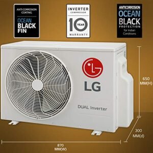 LG 2.0 Ton 3 Star Inverter Split AC (Copper, Convertible 5-in-1 Cooling, HD Filter, 2021 Model, MS-Q24HNXA, White) - Image 4