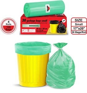 Shalimar Premium OXO - Biodegradable Garbage Bags (Small) Size 43 cm x 51 cm 4 Rolls (120 Bags) (Green Color) - Image 2