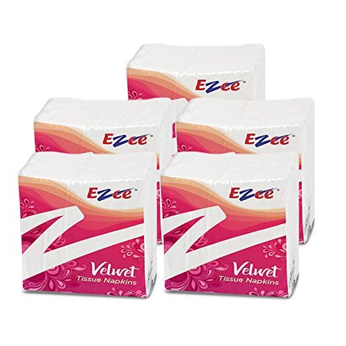 Ezee Velvet Tissue Paper Napkins - 50 Pieces (Pack of 5) | The Connections