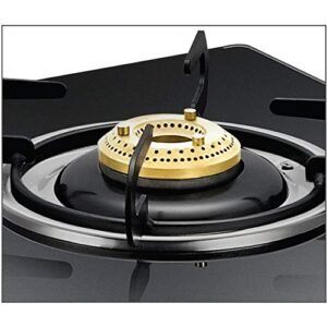 Prestige Breeze 4 Burner LP Glass Gas Table GTB 04 - Black, Frameless Gas Stove, Manual - Image 3