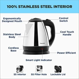 Butterfly EKN 1.5-Litre Water Kettle (Silver with Black) - Image 5