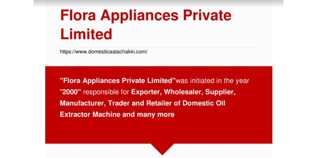 Natraj Atta Maker is the Best Product Manufactured by Flora Appliances Private Limited